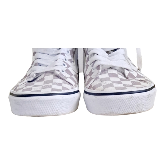 Vans women's sk8 high checkboard size 7 color mauve w - Picture 6 of 10